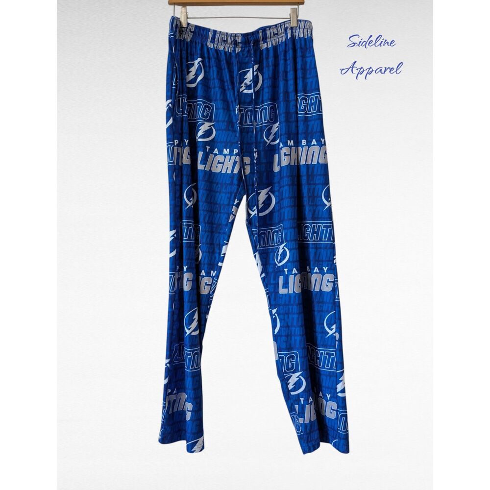 Tampa Bay Lightning Pajama Pants NHL Sideline Apparel Lounge Sleepwear
